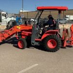 Mini Kubota with front and backhoe loader - Image 2